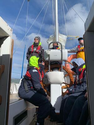 Deck from companionway